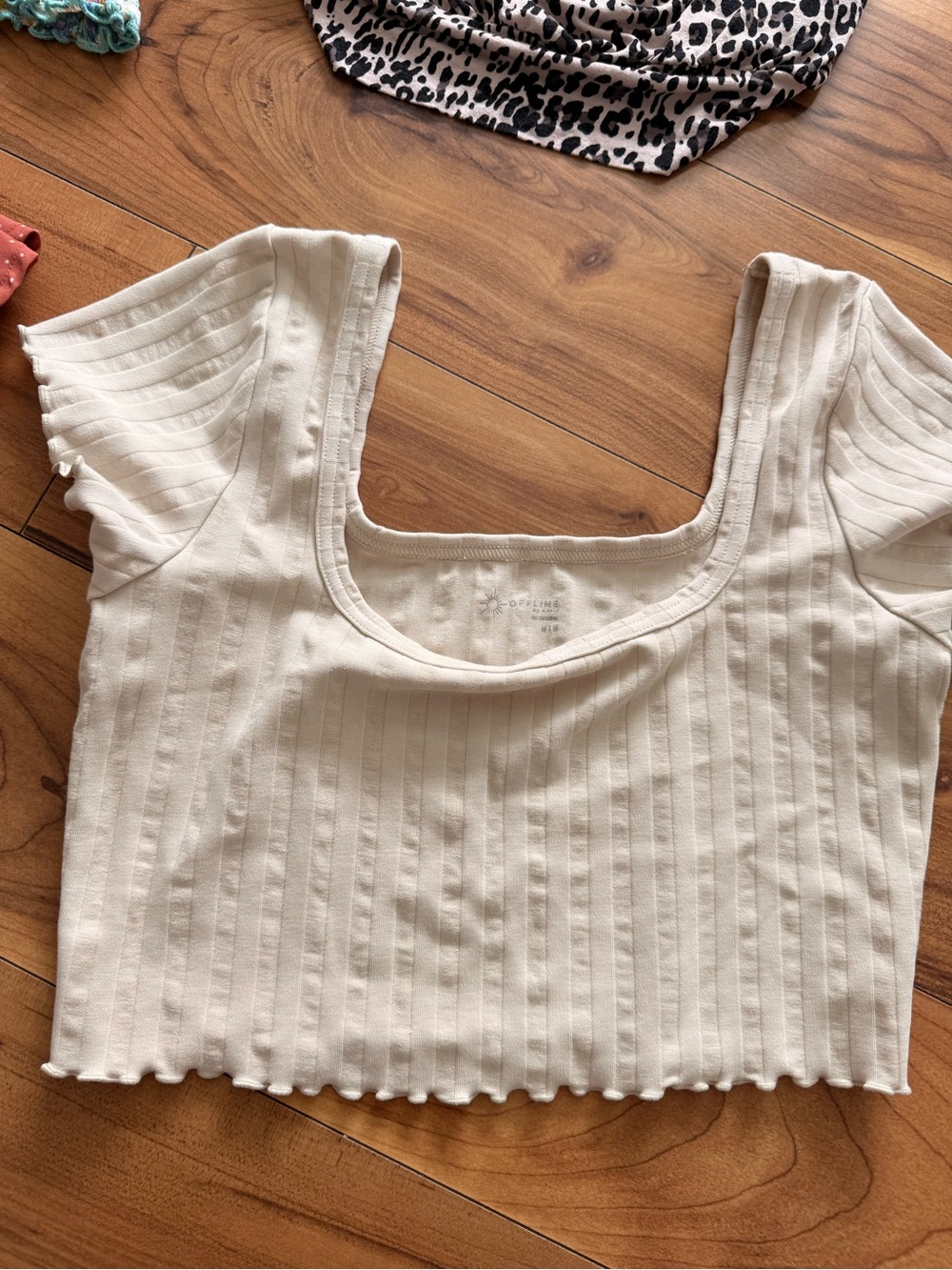 Multi-Top Set - Mustard, White, Rust, Floral & Leopard Prints - Picture 4 of 10